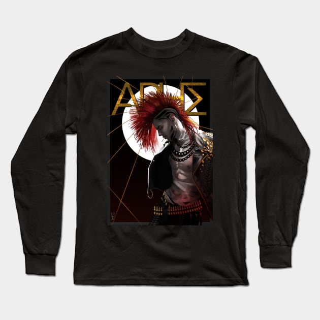 Ares Poster Long Sleeve T-Shirt by Saoghal